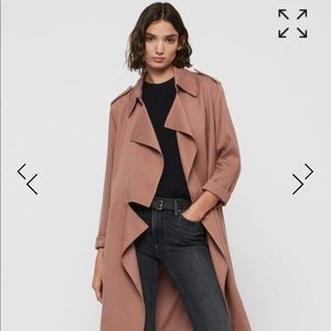 Bexley Trench Coat: Mocha Rose Pink